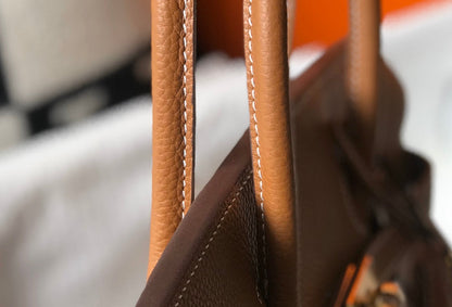 HM BIRKIN 35CM BAG BROWN TOGO GOLD HARDWARE