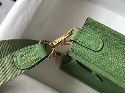 Mini Evelyne 18cm Dark Green Togo Ghw