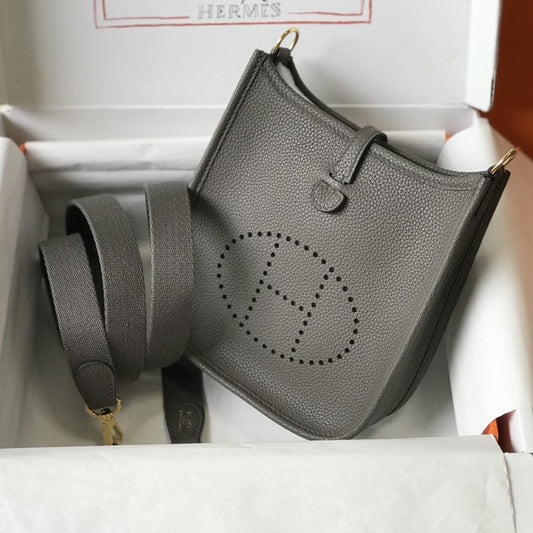 Mini Evelyne 18cm Dark Grey Togo Ghw