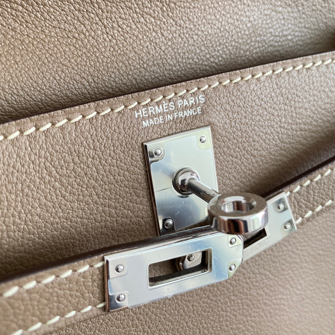 Kelly Danse II 22cm Dark Brown Evercolor Leather Shw