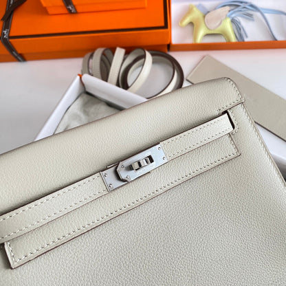 Kelly Danse II 22cm White Evercolor Leather Shw