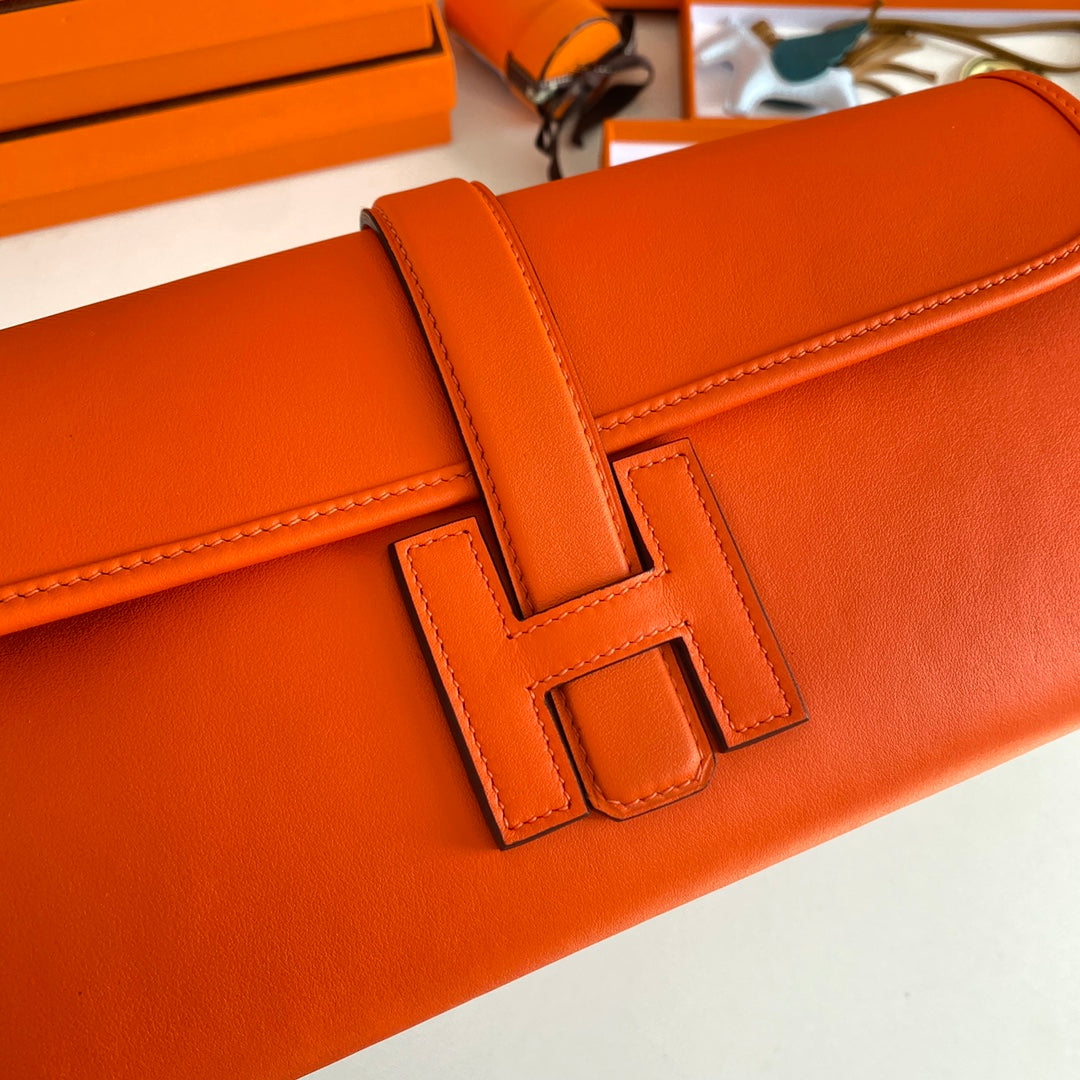 HM Jige 29 Orange Swift Calfskin 229027
