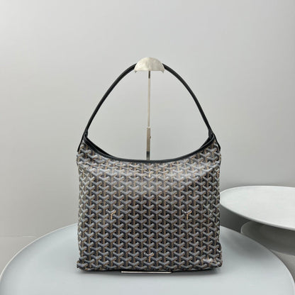 HOBO BOHÉME 34 IN BLACK GOYARDINE CANVAS AND CALFSKIN