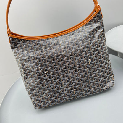HOBO BOHÉME 34 IN BROWN GOYARDINE CANVAS AND CALFSKIN