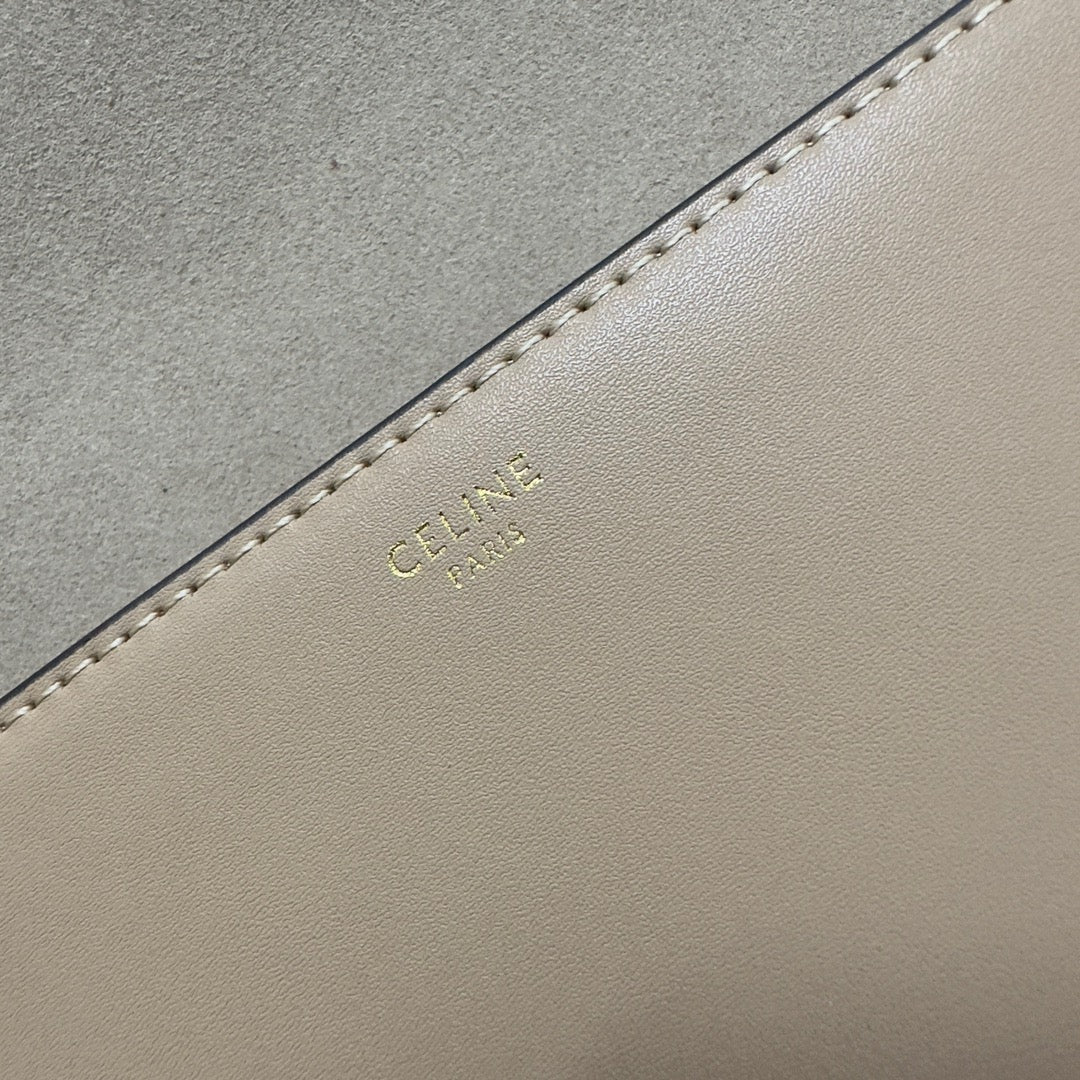 BESACE TRIPHOME 23 BEIGE CREAM CALFSKIN