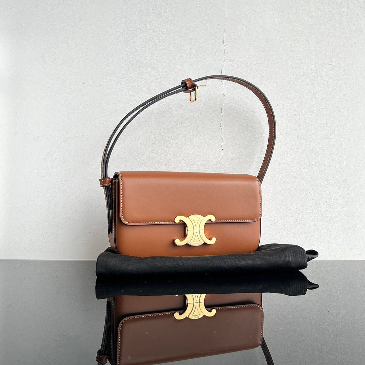 TRIOMPHE 20 CIDER ORANGE CALFSKIN