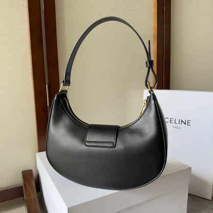 Celine Ava Bag 23cm Black Calfskin