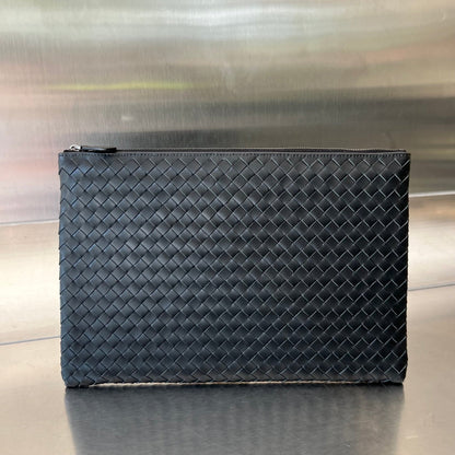 INTRECCIATO 30 IN BLACK LAMBSKIN