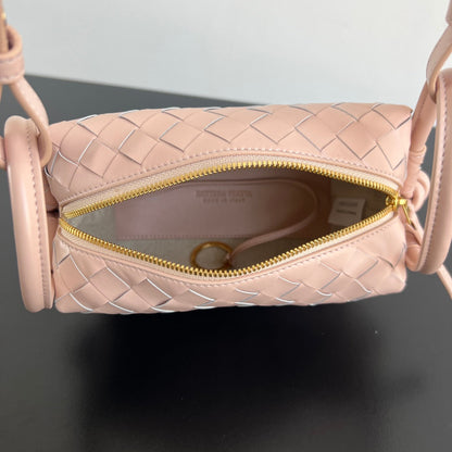 BV Loop Top Handle 19cm Pastel Pink Lambskin