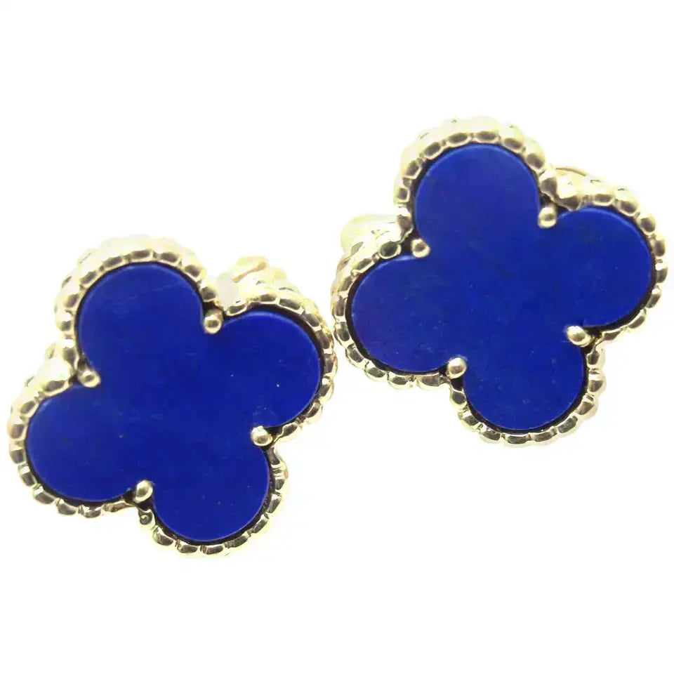 [GALE]CLOVER MINI 9.5MM TURQUOISE EARRINGS