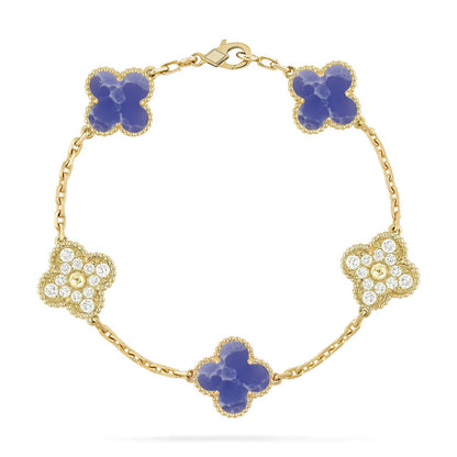 [GALE]CLOVER 5 MOTIF BLUE VEINS BRACELET COLLECTION