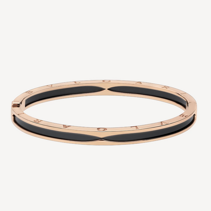 [GALE]ZERO 1 PINK GOLD WITH BLACK CERAMIC BRACELET