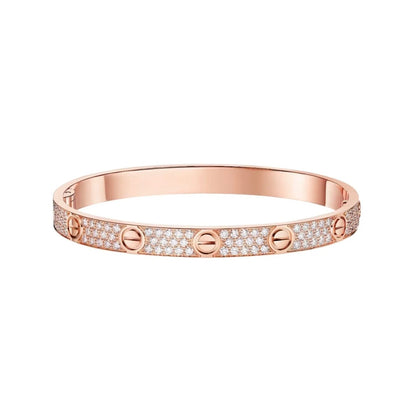 [GALE] LOVE BRACELET 6.1MM DIAMOND-PAVED