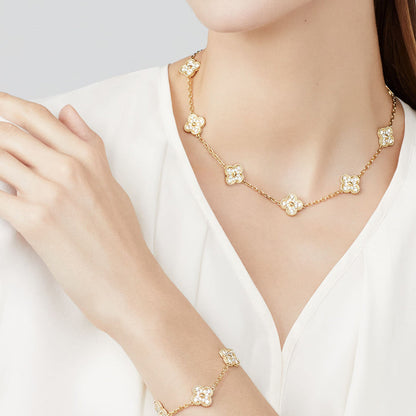 [NOVO]CLOVER 10 MOTIFS DIAMANT-KETTE