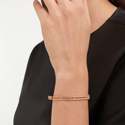 [GALE]ZERO 1 SPIRAL LOGO PINK GOLD BRACELET