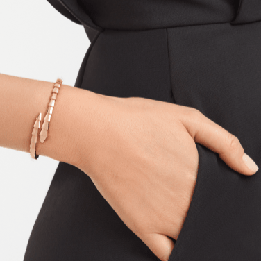 [GALE]SERPENTI VIPER PINK GOLD BRACELET