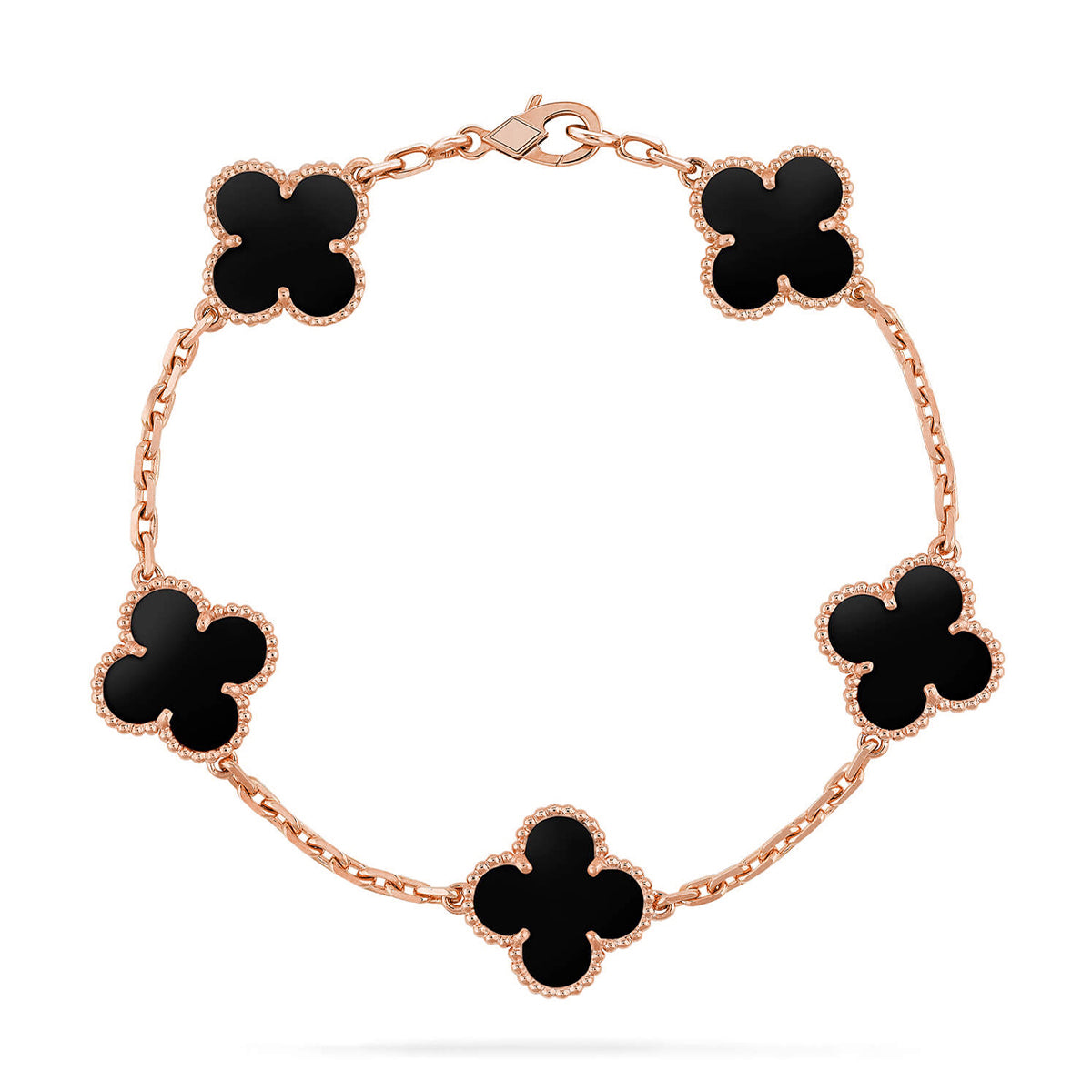 [GALE] CLOVER 5 MOTIF ONYXS BRACELET COLLECTION