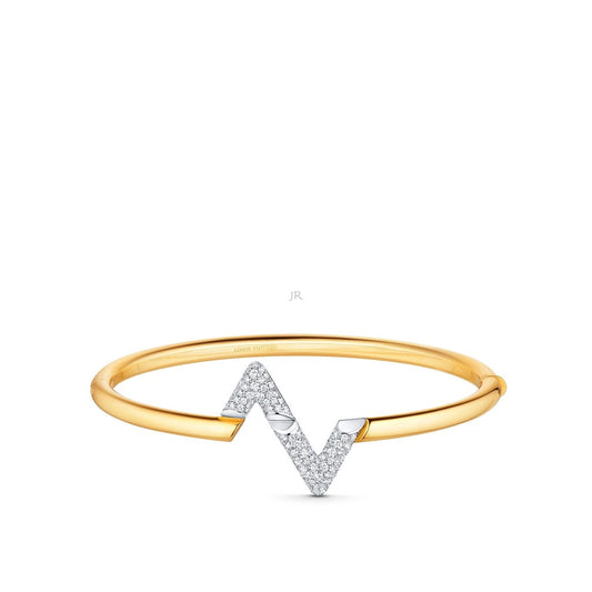 [NOVO]VOLTE UPSITE DOWN GOLD DIAMOND ARMBAND