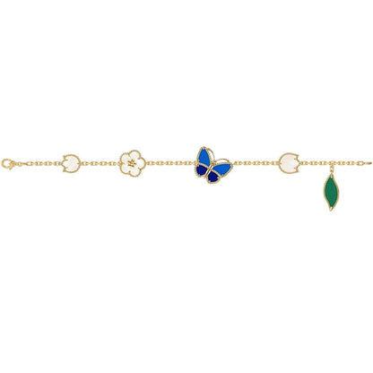 [GALE] LOVE Brushed & Lucky Spring Butterfly 5-Motif Bracelet Stack Set