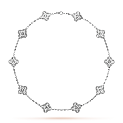 [NOVO]CLOVER 10 MOTIFS DIAMANT-KETTE