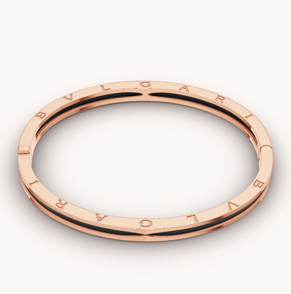 [GALE]ZERO 1 PINK GOLD WITH BLACK CERAMIC BRACELET