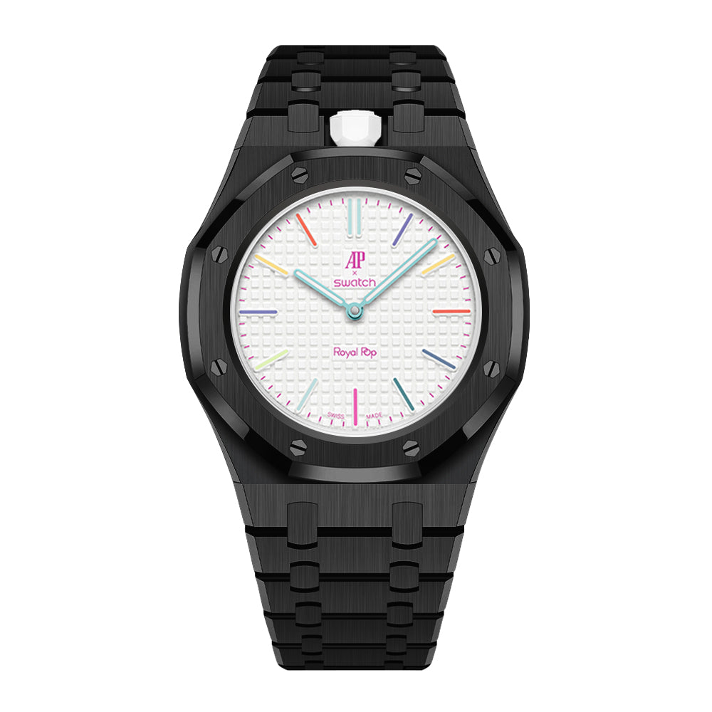 Royal Oak Pop Exclusive Steel Case & Strap Full‑wrap Embedded Watch Band