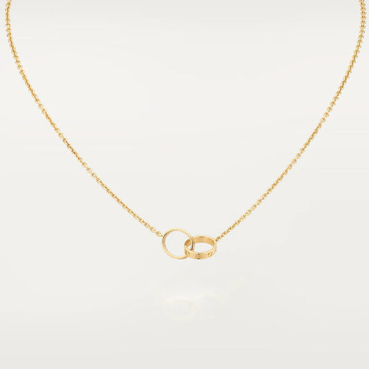 [NOVO]Liebeskette mit Doppelring, Gold