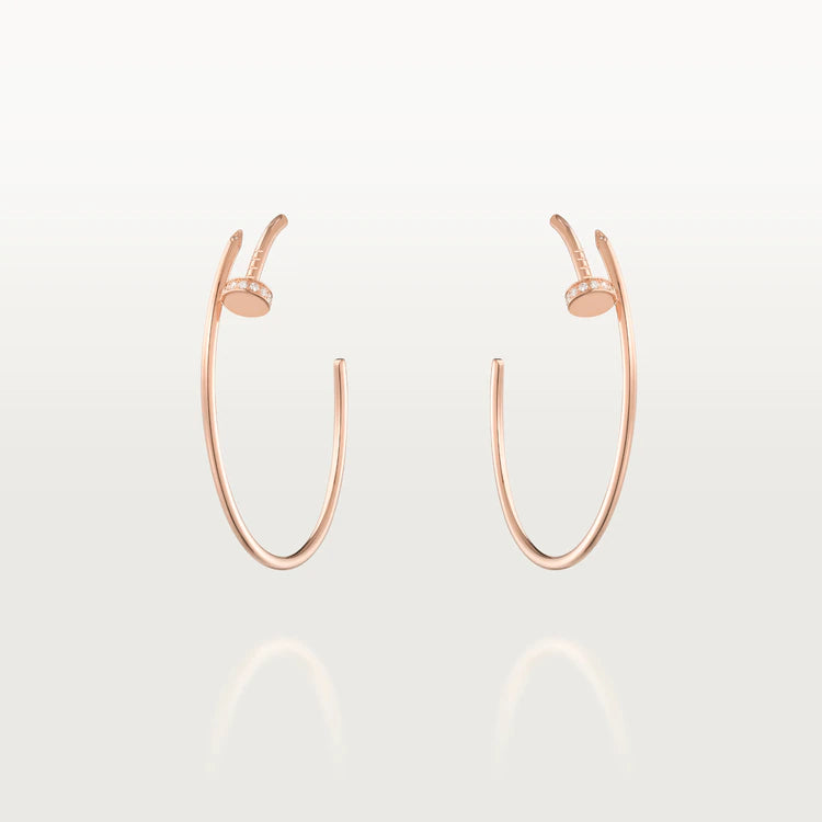 [NOVO]JUSTE OHRRINGE MIT DIAMANTEN, 1,8 MM 