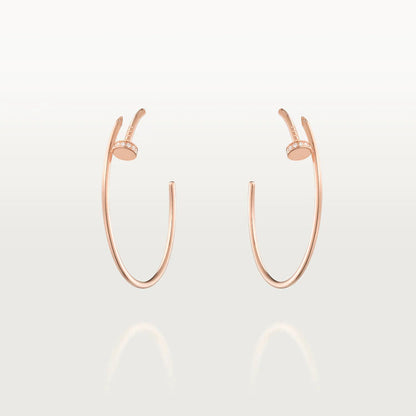 [NOVO]JUSTE OHRRINGE MIT DIAMANTEN, 1,8 MM 