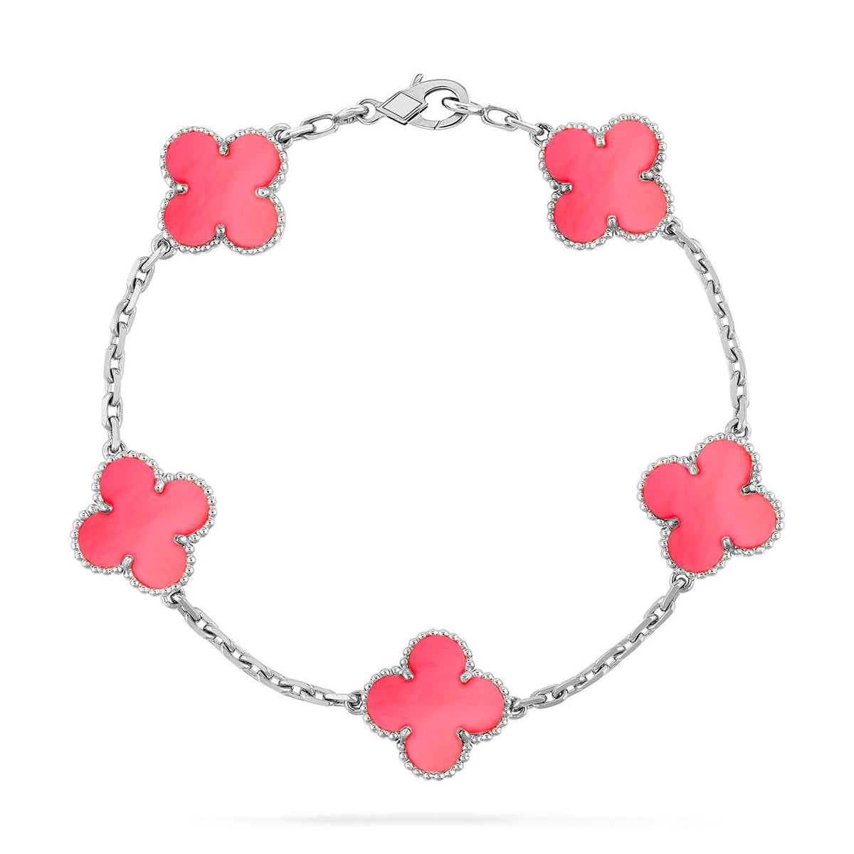 [GALE] CLOVER 5 MOTIFS  PINK MOP BRACELET COLLECTION