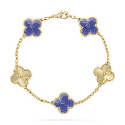[GALE]CLOVER 5 MOTIF BLUE VEINS BRACELET COLLECTION