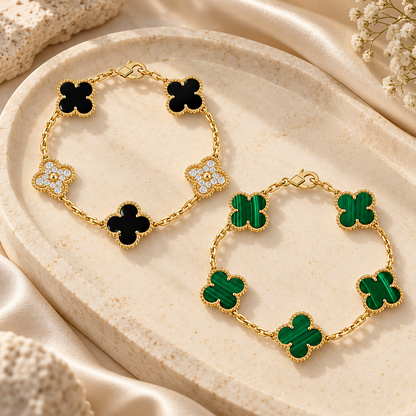 [GALE]Clover 5 Motifs  Duo Bracelet Stack Set