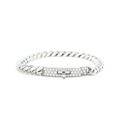 [NOVO]KELLY CHAIN ​​Silbernes Diamantarmband