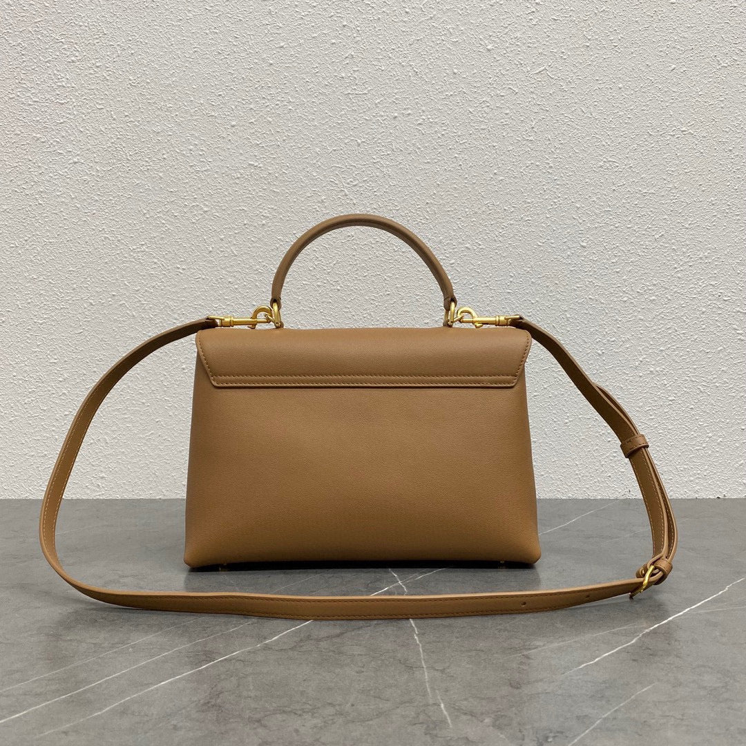celin medium nino 25cm brown calfskin gold hardware