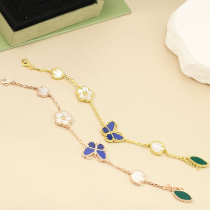 [GALE] Lucky Spring Butterfly 5-Motif & LOVE Unlimited Bracelet Stack Set