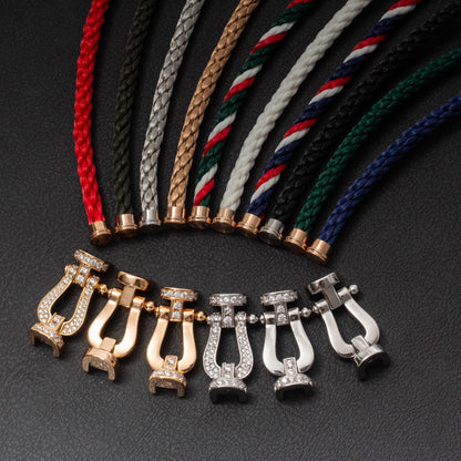 [NOVO]FORCE Großes Hufeisenarmband ohne Diamanten, Silber