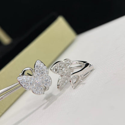[NOVO]Schmetterlings-Ohrringe komplett mit Diamanten