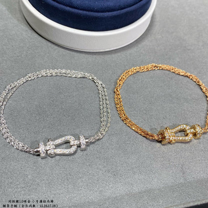 [NOVO]FORCE KLEINES HORSESHOE DIAMANT KETTENSEILARMBAND