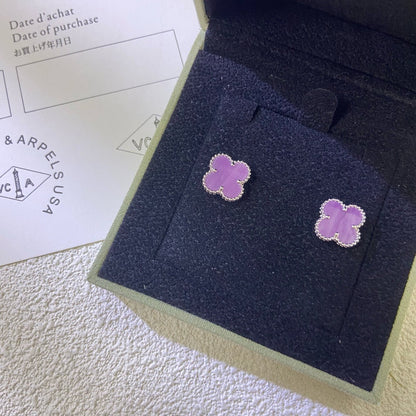 [NOVO]CLOVER MINI 9,5MM LILA-VIOLETT-OHRRINGE