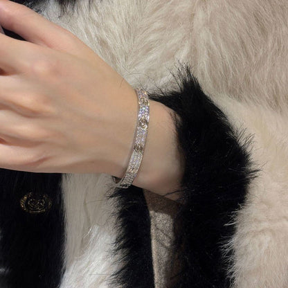 [GALE] LOVE BRACELET 6.1MM DIAMOND-PAVED