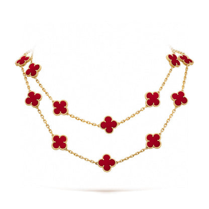[NOVO]CLOVER 20 MOTIFS CARNELIAN HALSKETTE