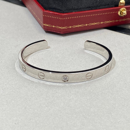 [NOVO] LOVE ARMBAND 6,1 MM 1 DIAMANT OFFENES MANSCHETTEN 