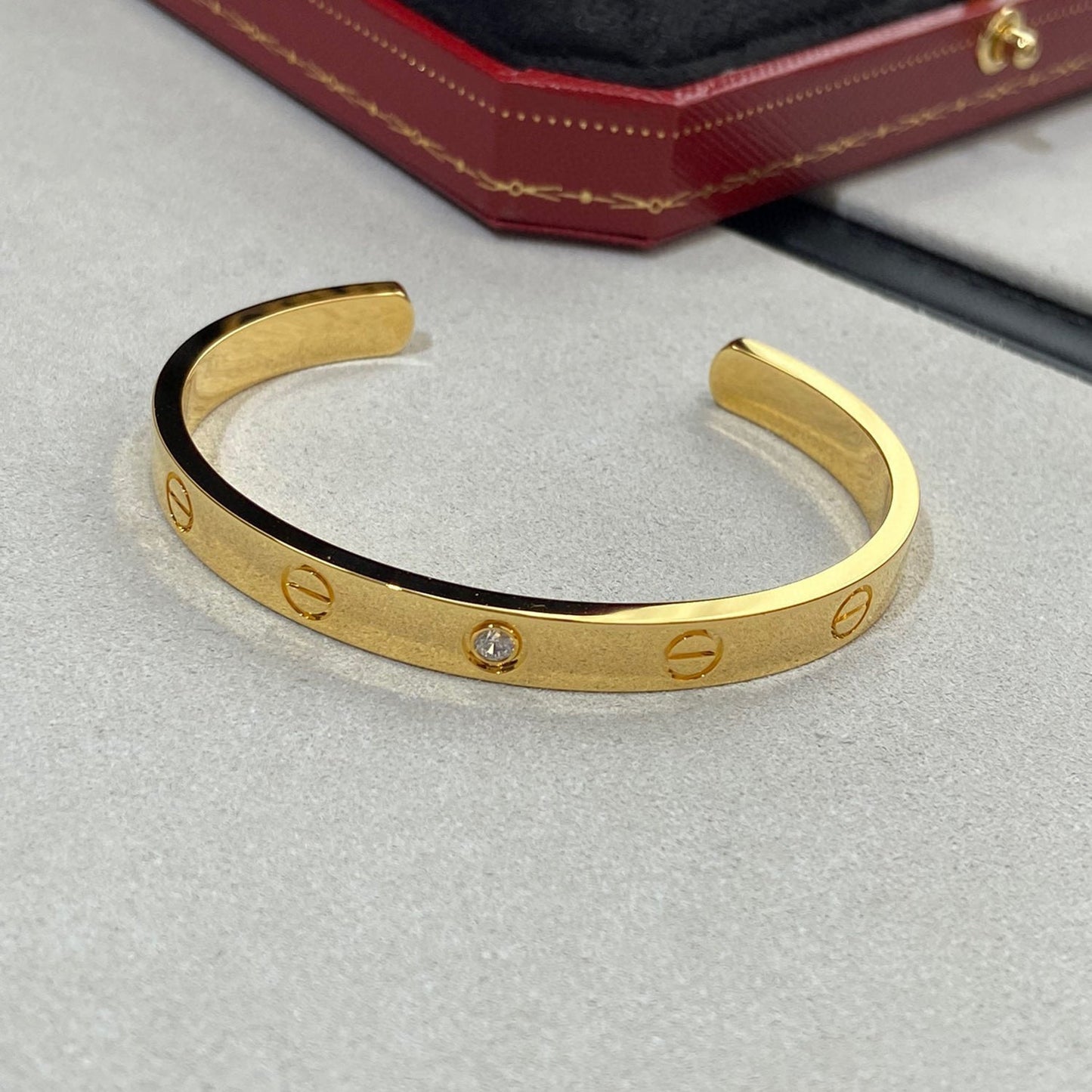 [NOVO] LOVE ARMBAND 6,1 MM 1 DIAMANT OFFENES MANSCHETTEN 