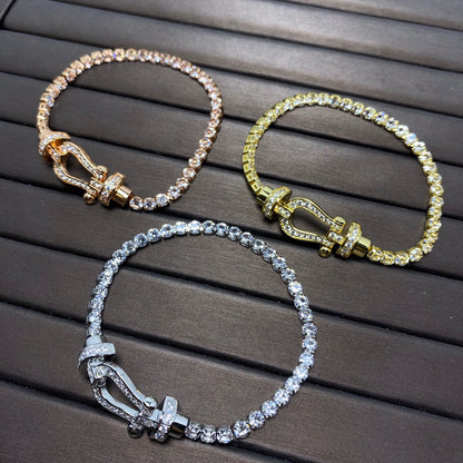 [NOVO]FORCE HORSESHOE DIAMOND TENNISARMBAND