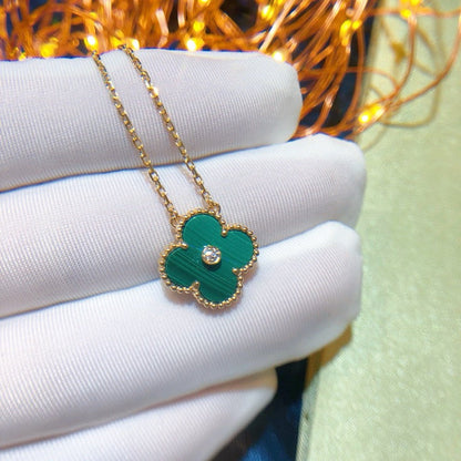 [NOVO]CLOVER 15MM DIAMANT-TÜRKIS-HALSKETTE