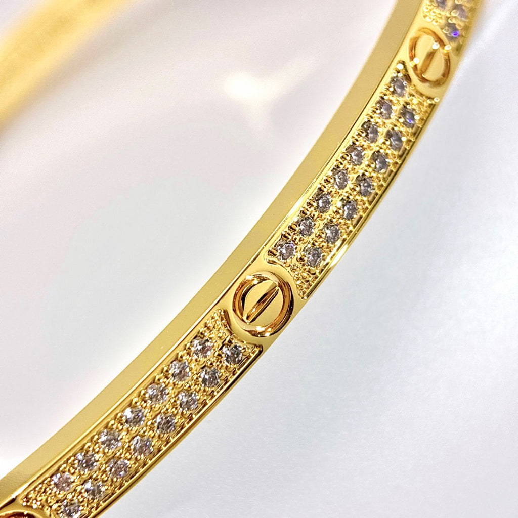 [GALE] LOVE & JUSTE Baby Move Diamond Bracelet Stack Set