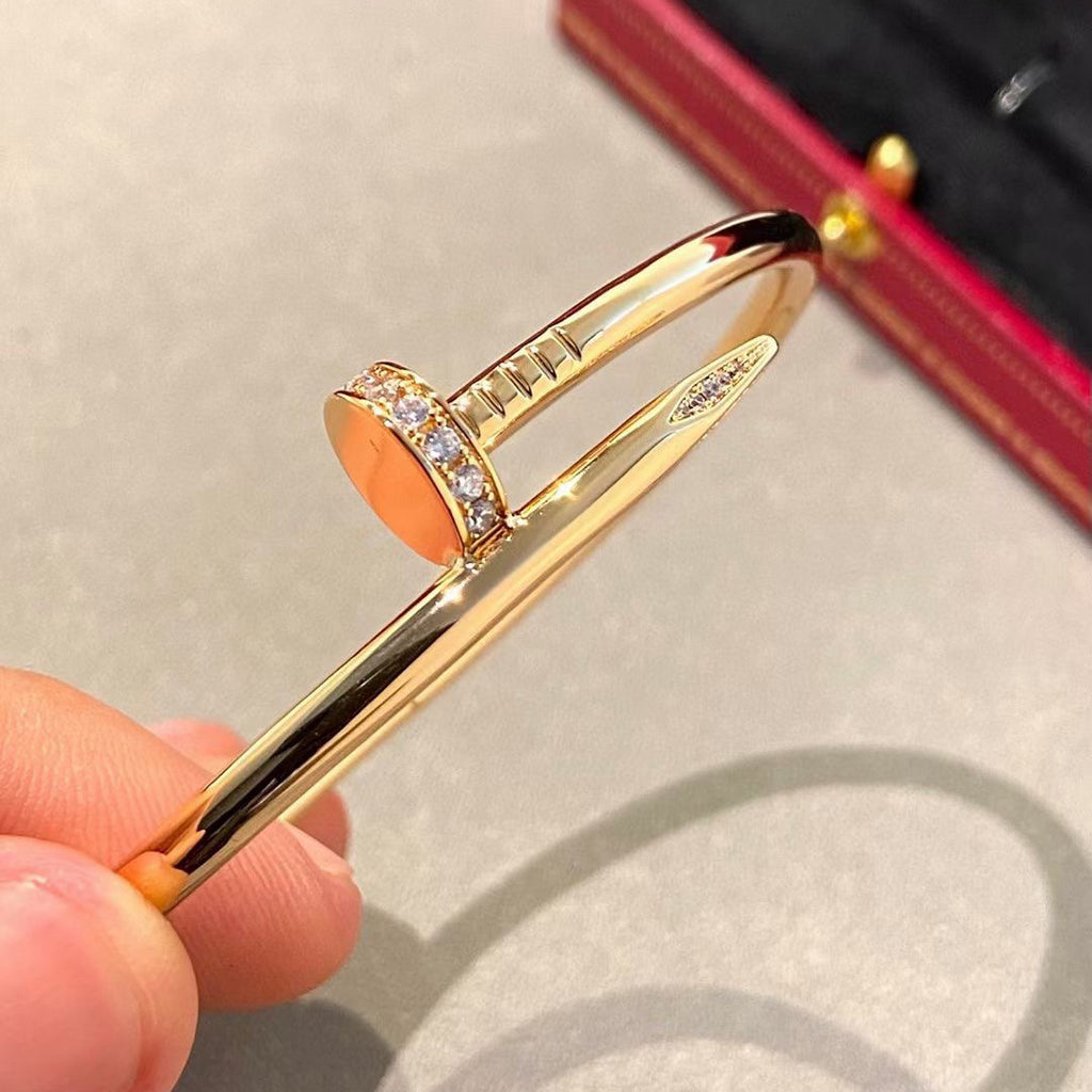[GALE] JUSTE Diamond & LOVE Diamond Bracelet Stack Set