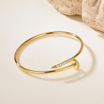 [GALE] JUSTE Diamond & LOVE Diamond Bracelet Stack Set