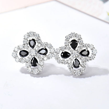 [NOVO]Creolen mit Diamantmotiv, 16 mm