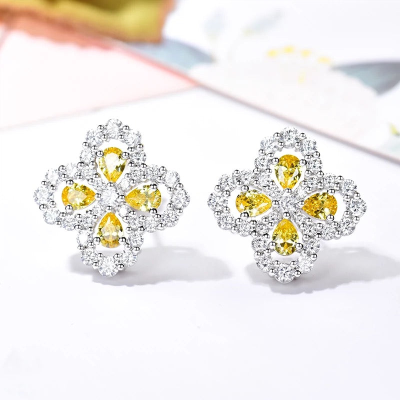 [NOVO]Creolen mit Diamantmotiv, 16 mm